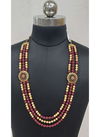 Maroon And Gold Mala Indian Sparkly Designer For Party And Functions Wedding Wear Latest New Mala Collection 1237